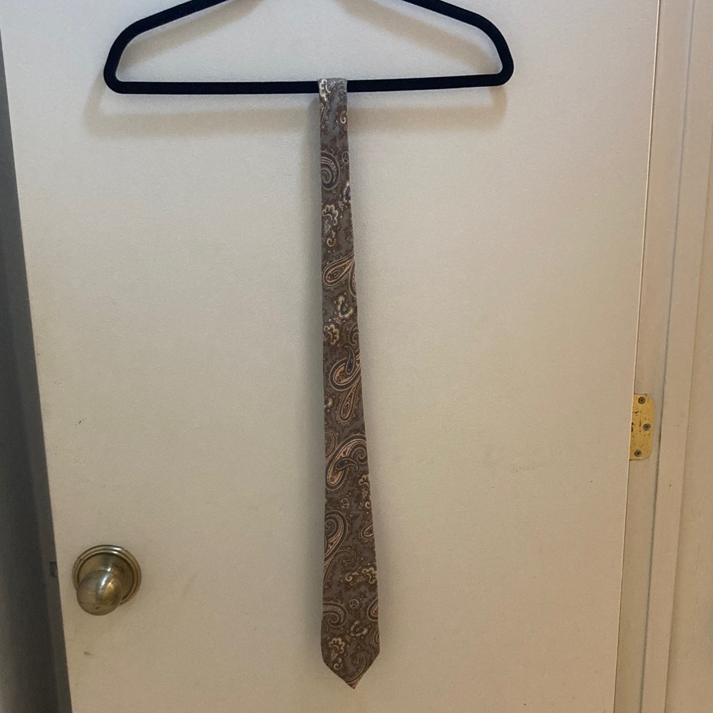 Stafford Paisley Tan Tie